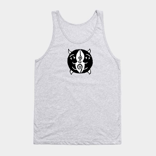 The High Priestess Triple Moon Goddess Arcana Tank Top by ArtistTanzenLilly